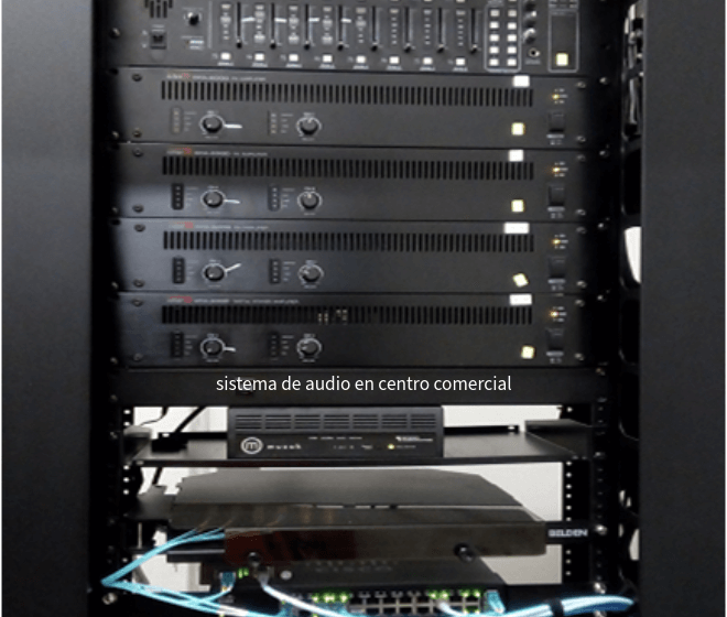 equipo de audio para centros comerciales